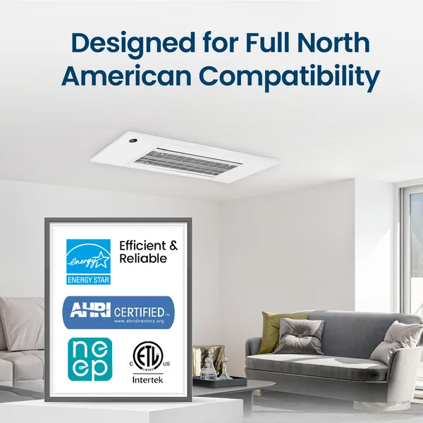 12000 BTU 1-Way Cassette Air Conditioner - Heat Pump - SENA-12HF-1WC product image