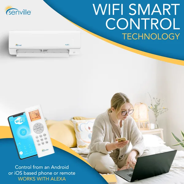 18000 BTU Concealed Duct Air Conditioner - Heat Pump - SENA/18HF/ID product image